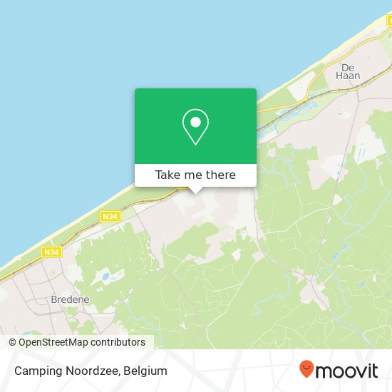 Camping Noordzee map