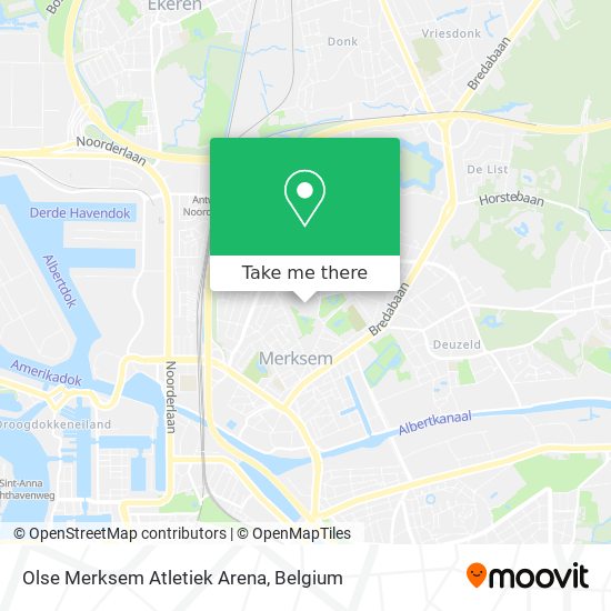 Olse Merksem Atletiek Arena map