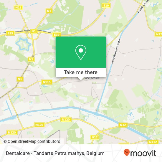 Dentalcare - Tandarts Petra mathys map