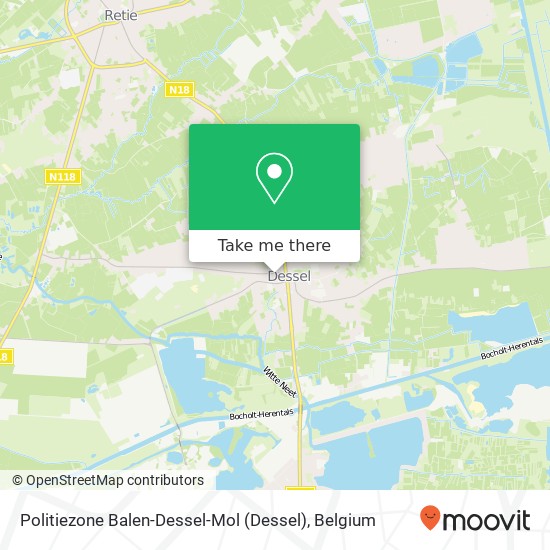 Politiezone Balen-Dessel-Mol plan