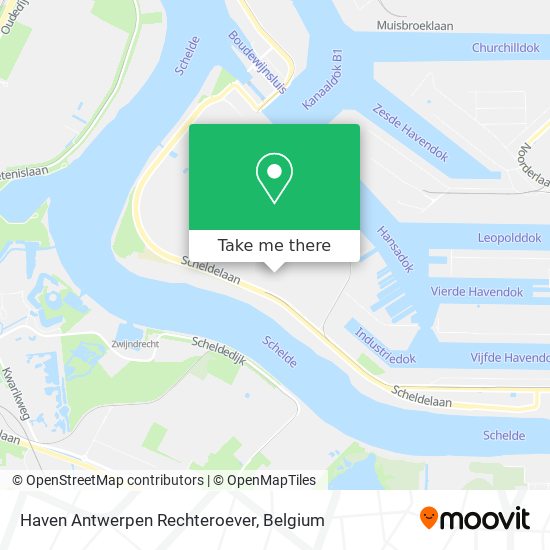Haven Antwerpen Rechteroever map