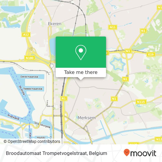 Broodautomaat Trompetvogelstraat plan