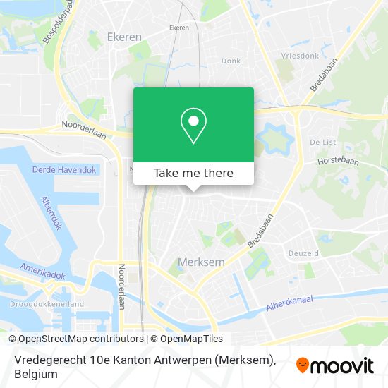 Vredegerecht 10e Kanton Antwerpen (Merksem) plan