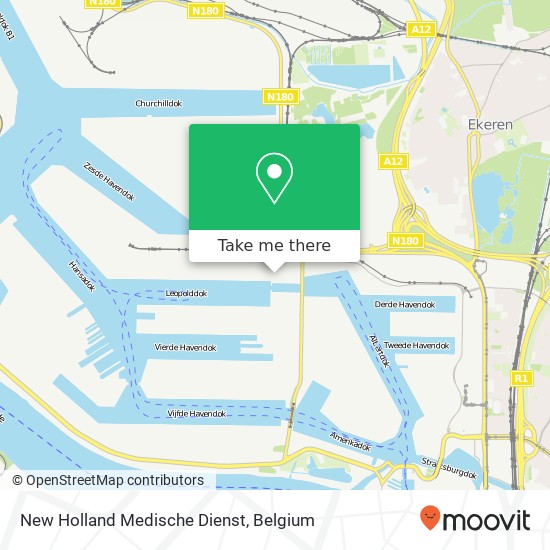 New Holland Medische Dienst map