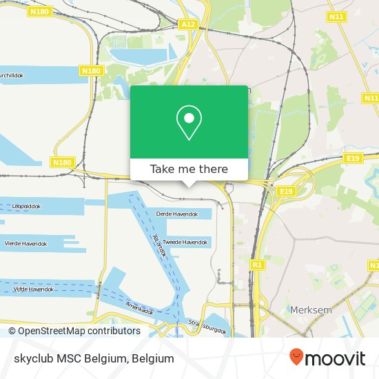 skyclub MSC Belgium plan