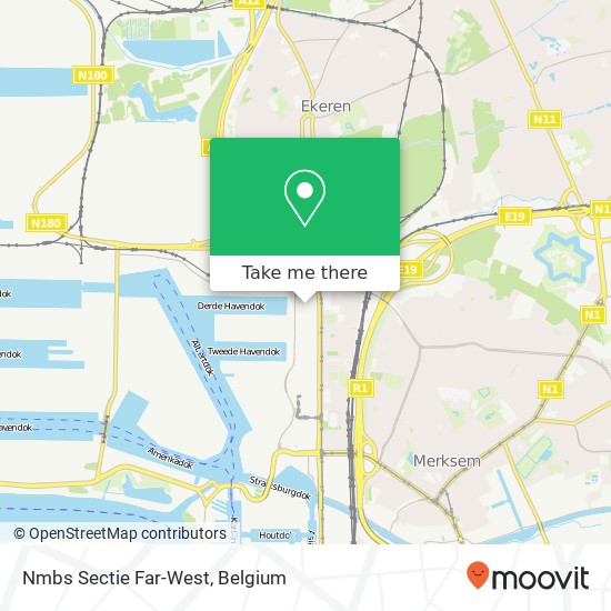 Nmbs Sectie Far-West map