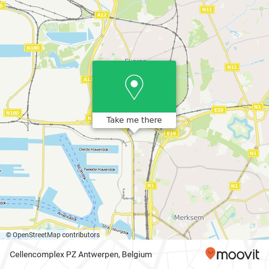 Cellencomplex PZ Antwerpen map