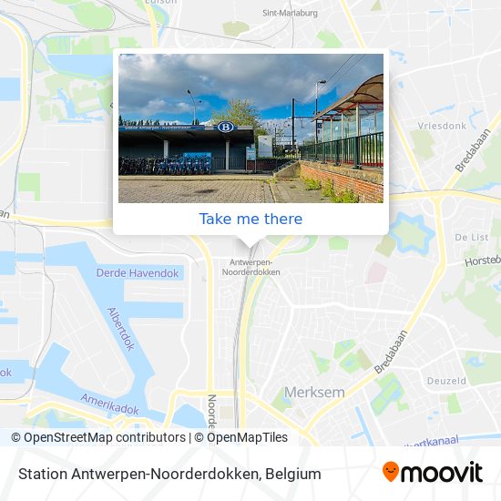 Station Antwerpen-Noorderdokken plan