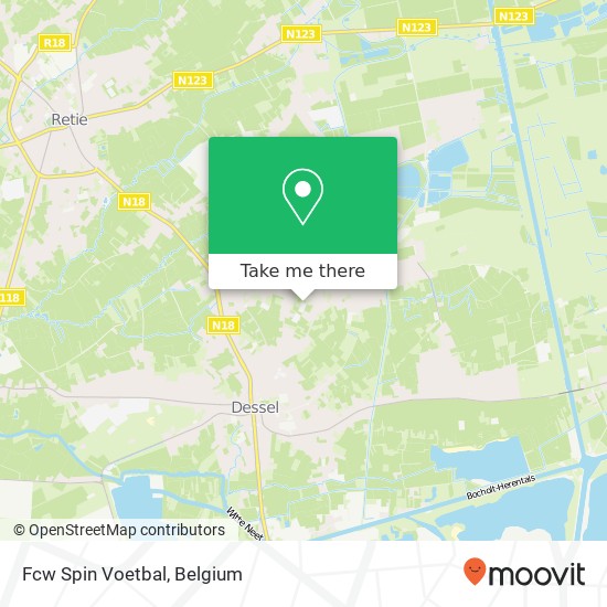 Fcw Spin Voetbal map