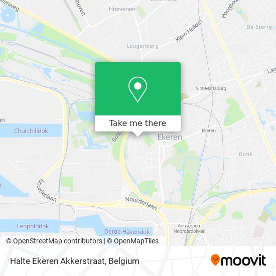 Halte Ekeren Akkerstraat plan