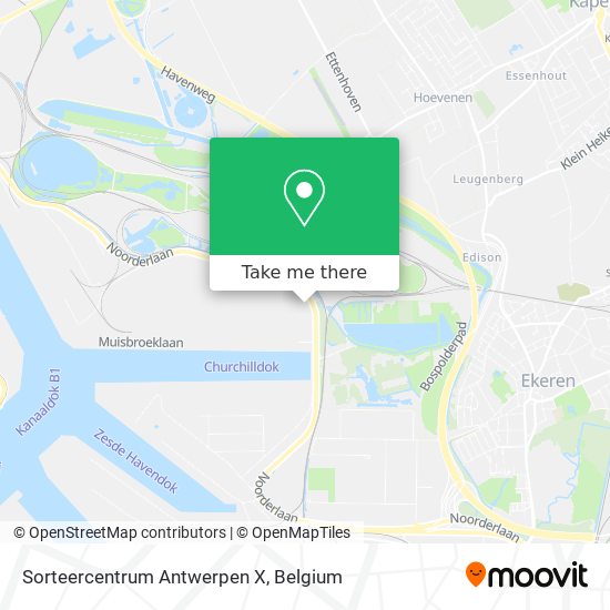 Sorteercentrum Antwerpen X map