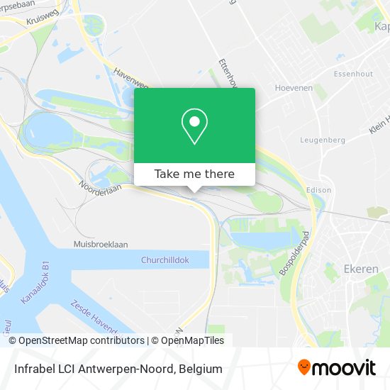 Infrabel LCI Antwerpen-Noord map
