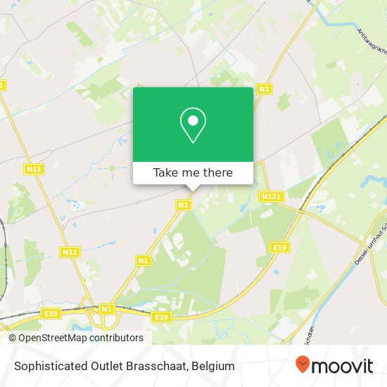 Sophisticated Outlet Brasschaat map