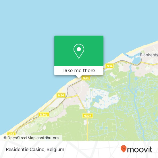 Residentie Casino map