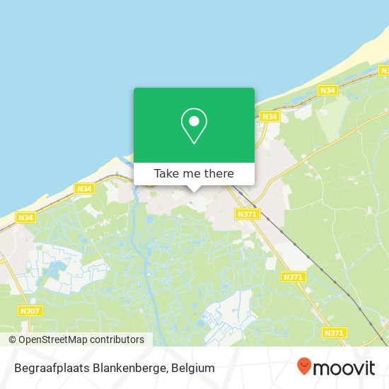 Begraafplaats Blankenberge map