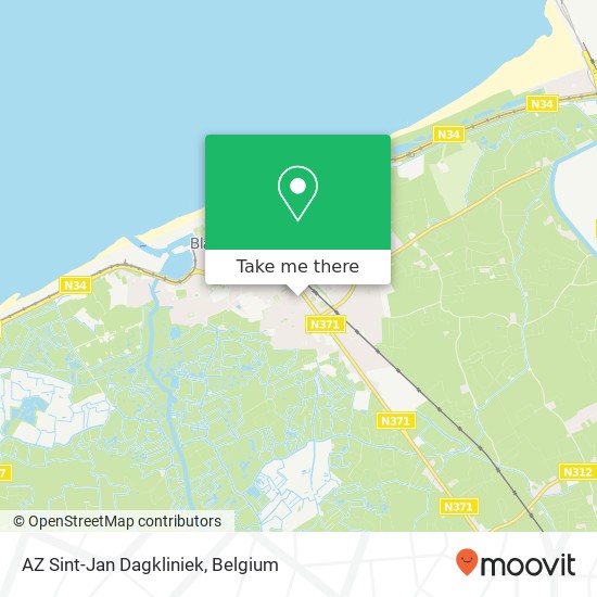 AZ Sint-Jan Dagkliniek map