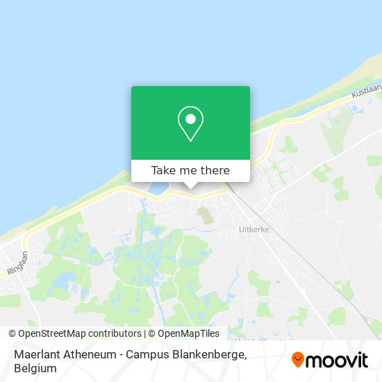 Maerlant Atheneum - Campus Blankenberge map
