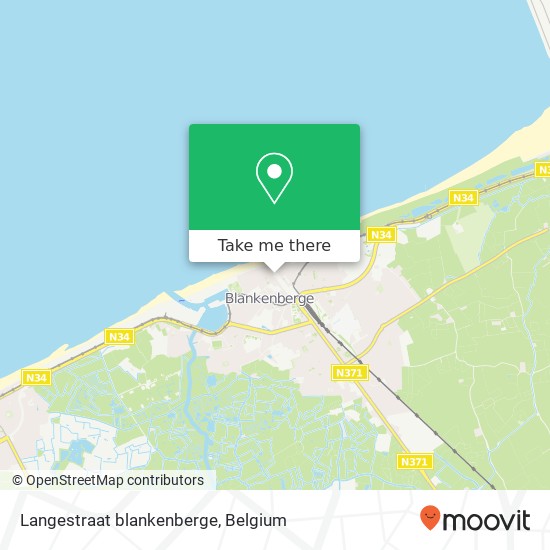 Langestraat blankenberge plan