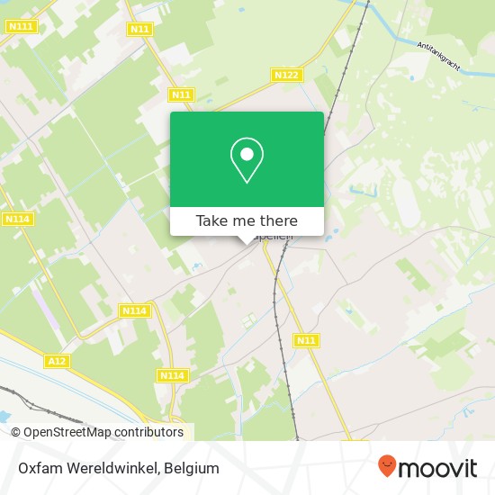 Oxfam Wereldwinkel map