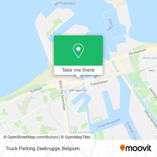 Truck Parking Zeebrugge map