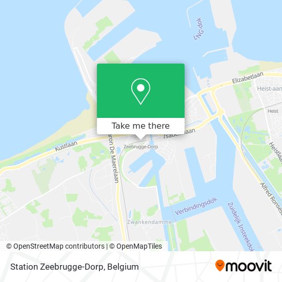 Station Zeebrugge-Dorp plan