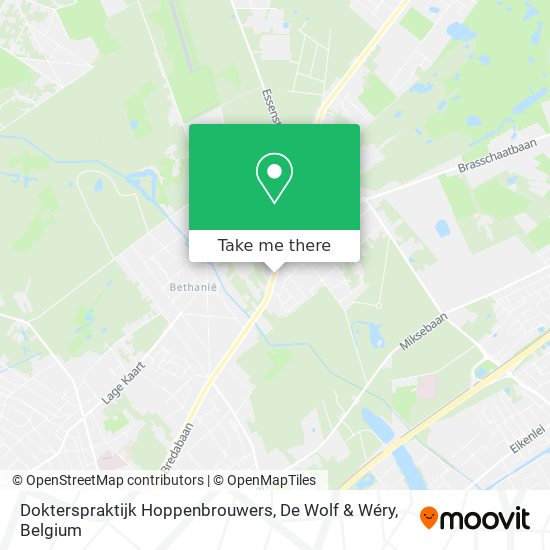 Dokterspraktijk Hoppenbrouwers, De Wolf & Wéry map