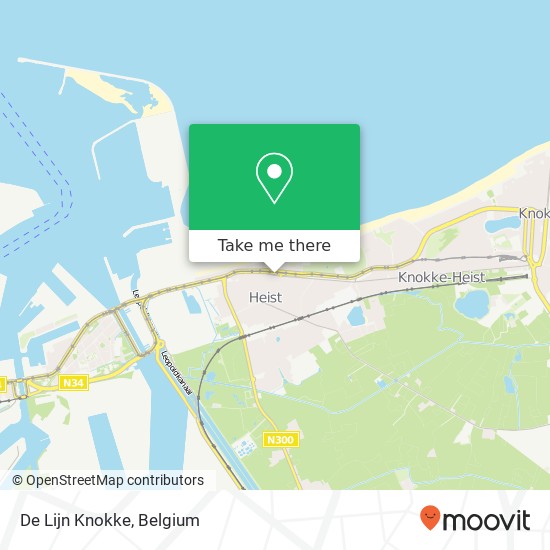 De Lijn Knokke map
