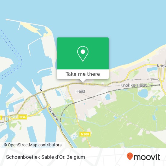 Schoenboetiek Sable d'Or map