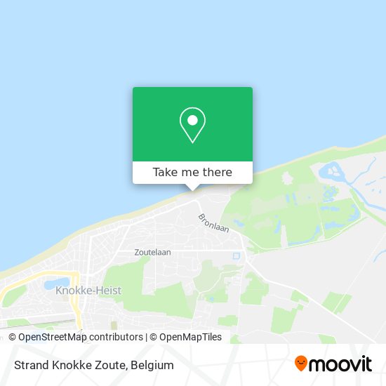Strand Knokke Zoute map