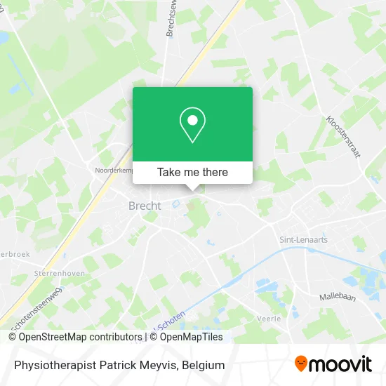 Physiotherapist Patrick Meyvis map