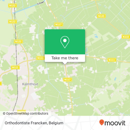 Orthodontiste Francken map