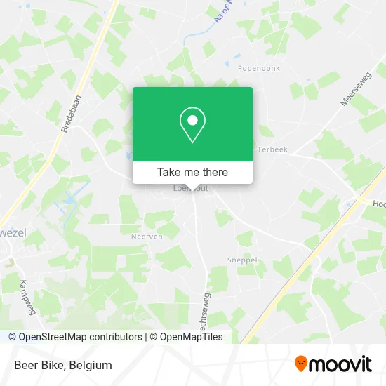 Beer Bike map