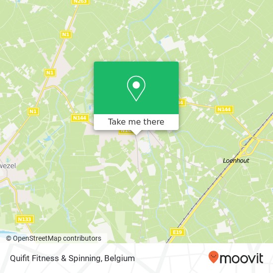 Quifit Fitness & Spinning map