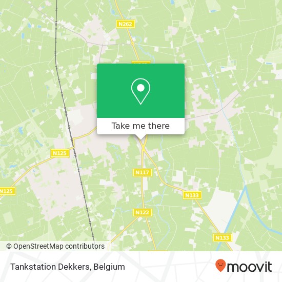 Tankstation Dekkers map