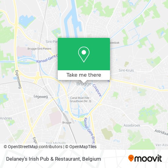 How to get to Delaney's Irish Pub & Restaurant in Brugge by Bus, Train or Light Rail?
