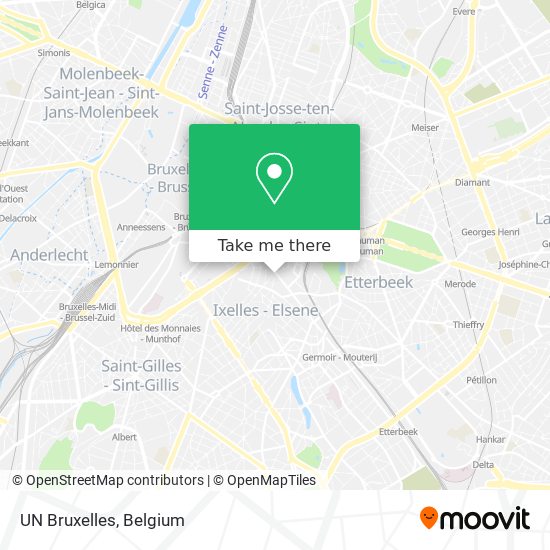 UN Bruxelles map