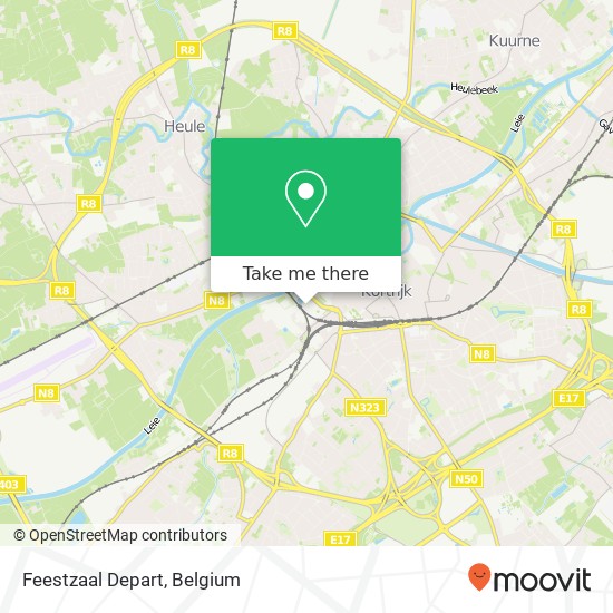 Feestzaal Depart map