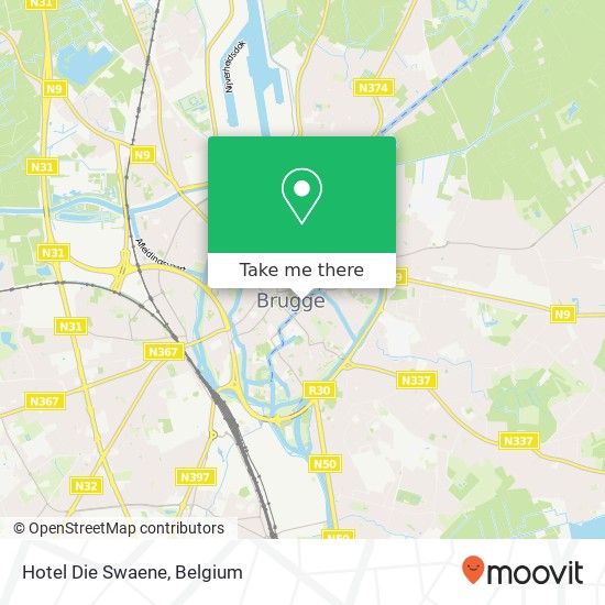 Hotel Die Swaene map