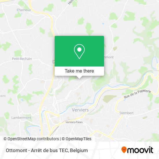 Ottomont - Arrêt de bus TEC map