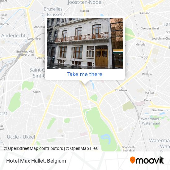 Hotel Max Hallet map