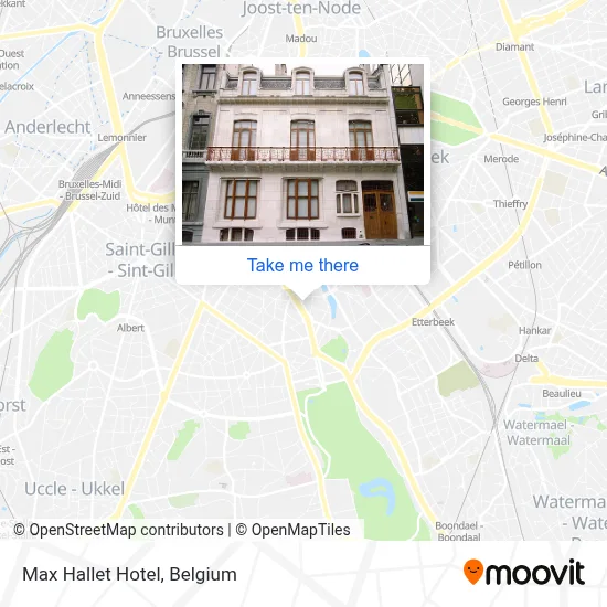 Max Hallet Hotel map