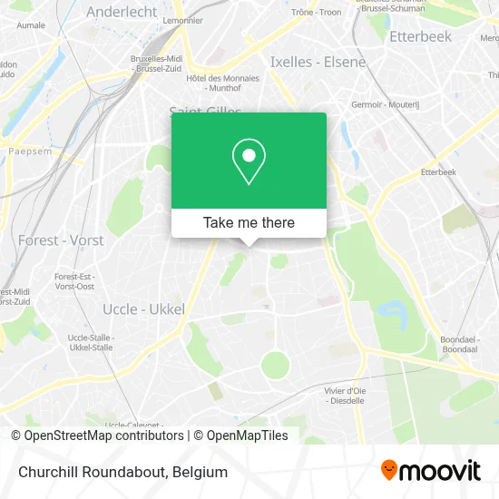 Churchill Roundabout map