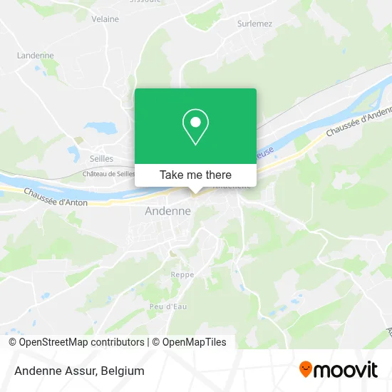 Andenne Assur map