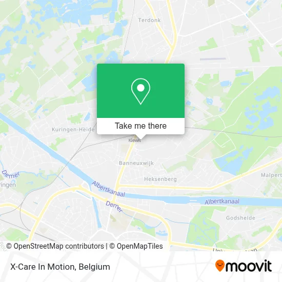 X-Care In Motion map