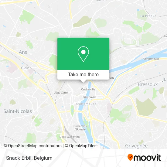 Snack Erbil map