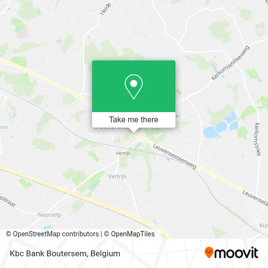 Kbc Bank Boutersem map