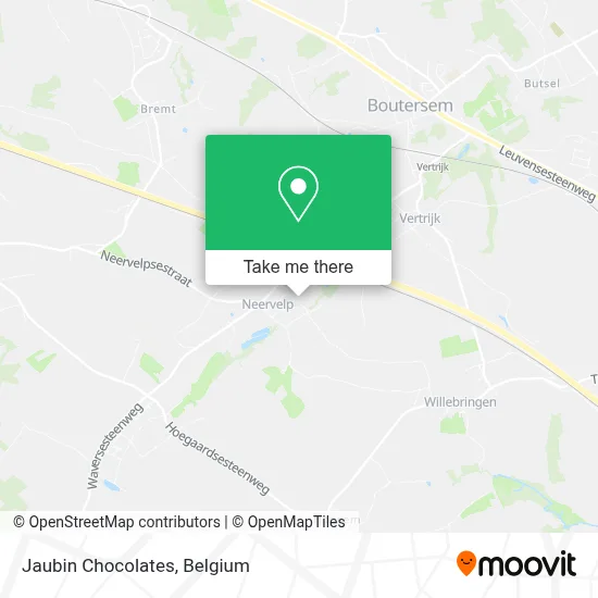 Jaubin Chocolates map
