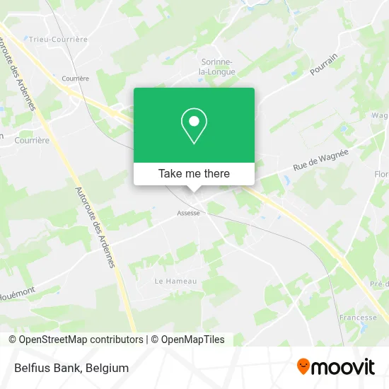 Belfius Bank map