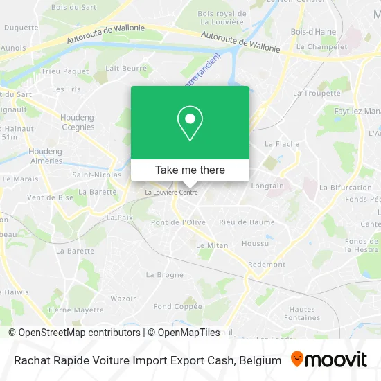 Rachat Rapide Voiture Import Export Cash map
