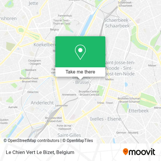 Le Chien Vert Le Bizet map